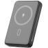 WiWU Wi-P043 Magnetic Power Bank - Wireless Portable Charger for Smartphone with USB-C Input, Wireless Output, Type-C Port with Stand | Portable Phone Charger - Black
